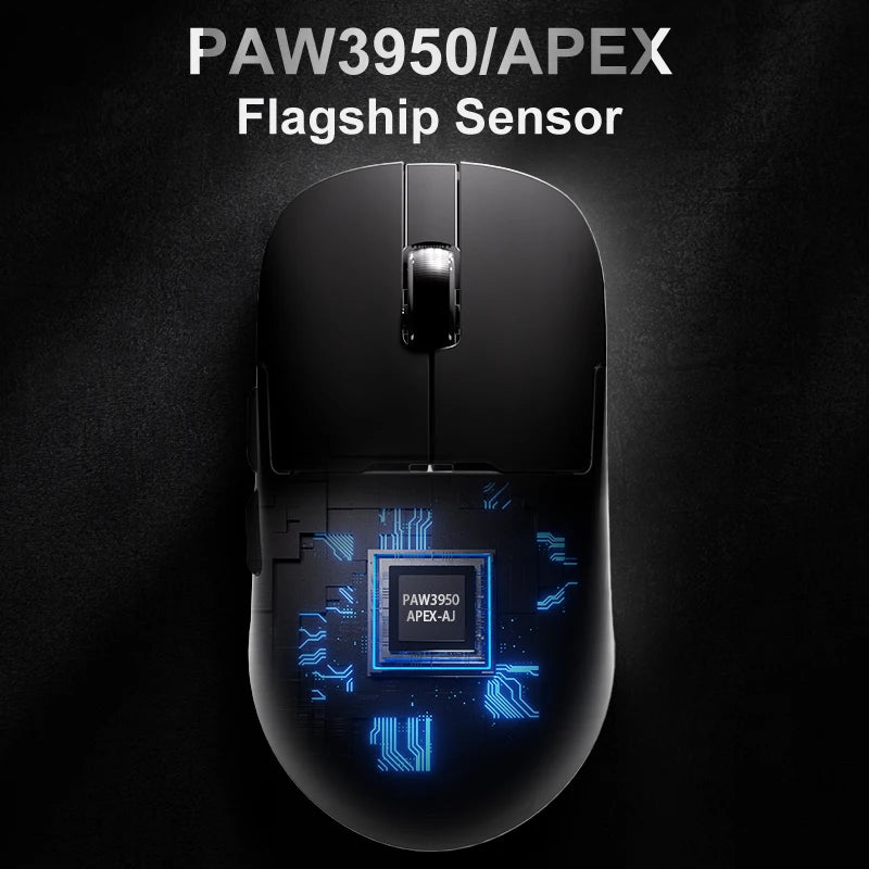 AJAZZ AJ159 APEX Wireless Mouse with RGB Magnetic Charging Base Lightweight Wired Bluetooth Gaming Mouse for PC Laptop